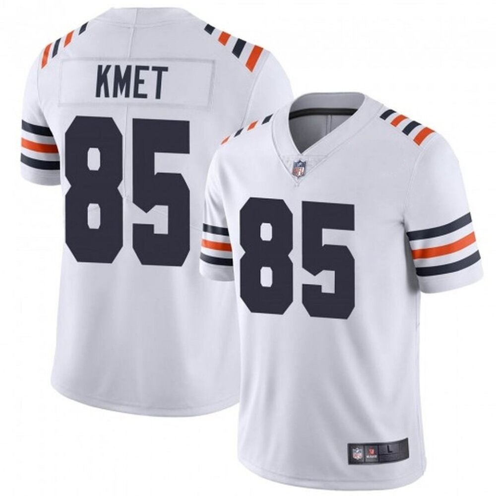Mens Kids Youths  Cole Kmet White Stitched 85 Jersey